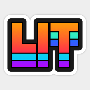 LIT – Rave EDM PLUR Design Sticker